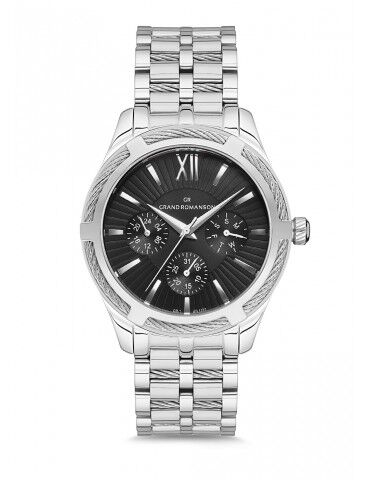 Zilveren heren horloge store