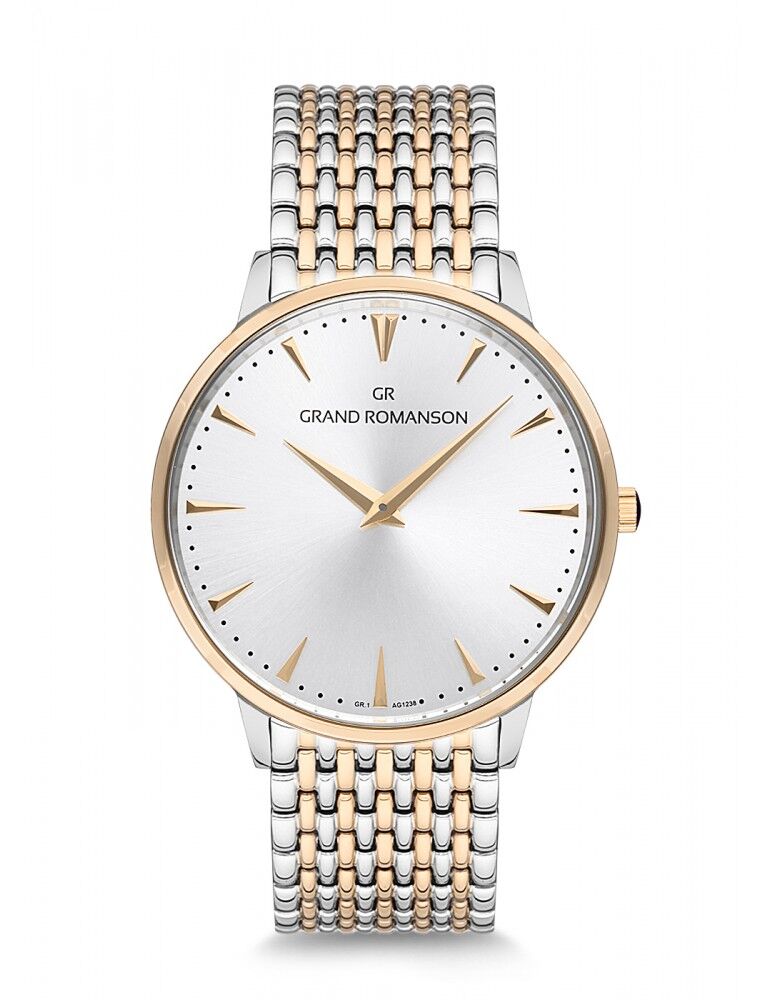 Etiquette Arc D Or Zilver Goud Heren Horloge